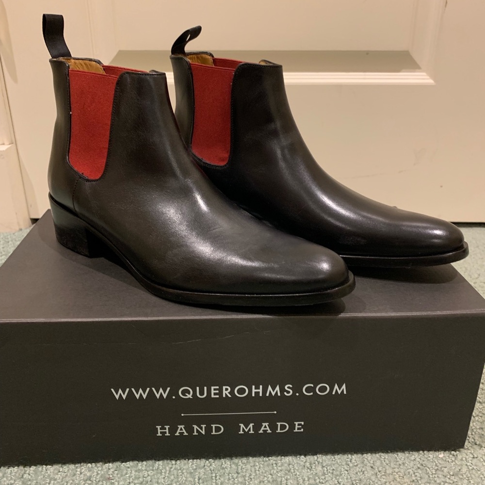 Black Leather Custom Boot